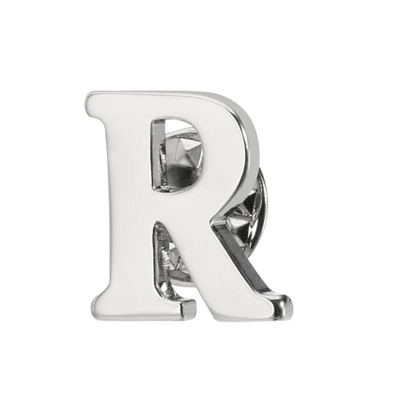 Uxcell Letter Lapel Pins, Initial Alphabet Collar Pins, Silver Tone, Letter H