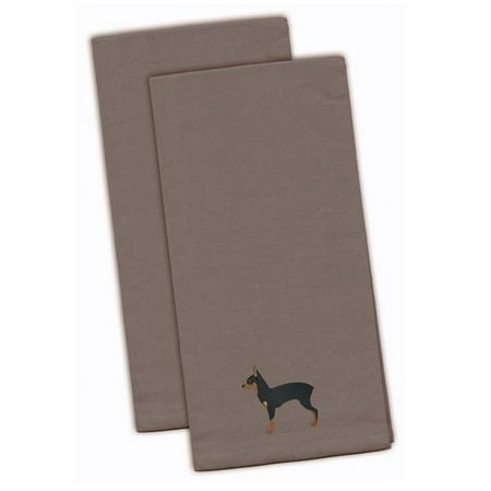 

Toy Fox Terrier Gray Embroidered Kitchen Towel - Set of 2