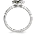 thumbnail image 3 of Marcasite Sterling Silver Heart Ring, 3 of 7