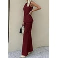 thumbnail image 5 of PRETTYGARDEN Women's 2 Piece Sets Summer Work Clothes Sleeveless Blazer Vest Pants Suits Spring Business Casual Outfits, 5 of 7