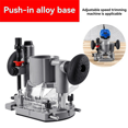 thumbnail image 3 of Adjustable Trimming Machine with Plunge Router Base,Double Handle,Heavy-Duty Milling Power Tool for Precision Woodworkin, 3 of 5