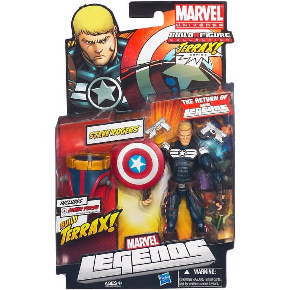 Marvel 2012 Series 1 Steve Rogers Action Figure [Solid Shield]