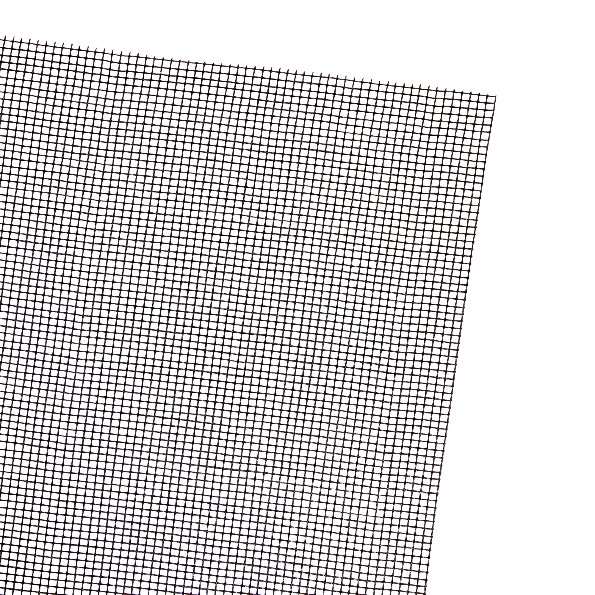 Replacement Adjustable Fiberglass Window Screen Mesh Roll for Patio, Windows, Sliding Doors (Black, 48 x 236.2 Inches)