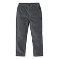 thumbnail image 7 of CYRBOKO Corduroy Pants for Boys, Comfy Elastic Waist Relaxed Fit Casual School Uniform Pants Gray Size 9-10 T, 7 of 7