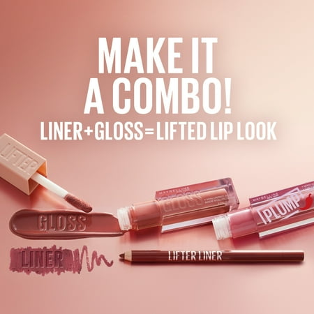 Maybelline Lifter Gloss Lip Gloss Makeup with Hyaluronic Acid, Moon