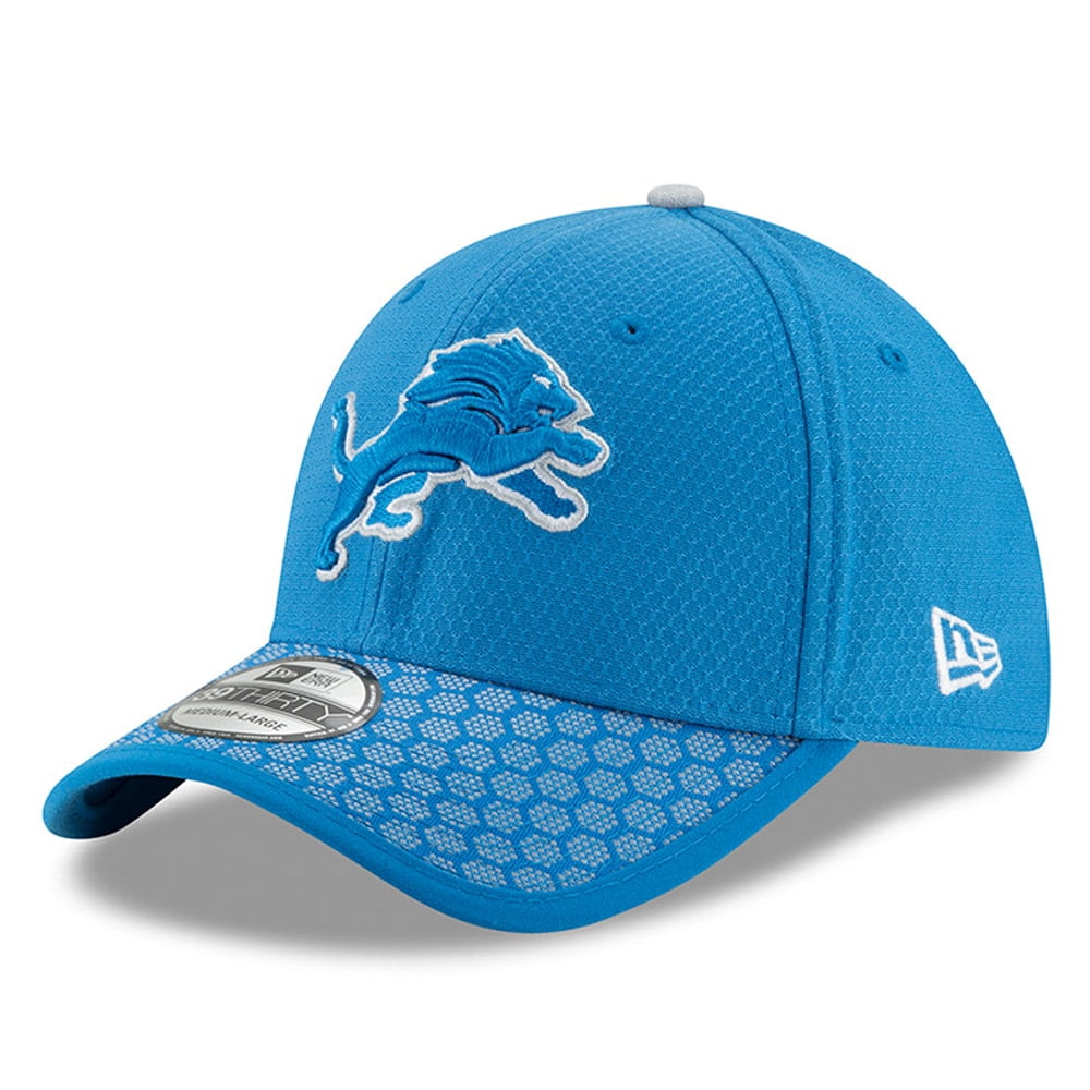 Detroit Lions New Era 2017 Sideline Official 39THIRTY Flex Hat - Blue