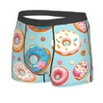 thumbnail image 2 of Balery Colorful Donut Men's Boxer Briefs, Soft and Breathable Cotton Underwear with nylon Waistband-Large, 2 of 9