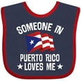 thumbnail image 3 of Inktastic Someone in Puerto Rico Loves Me Boys or Girls Baby Bib, 3 of 4