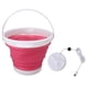 thumbnail image 1 of Mini Lavadora Portátil De 10 L Lavadora Pequeña Plegable para Ropa Interior Calcetines Dormitorio De Viaje 5 V Rosa, 1 of 10