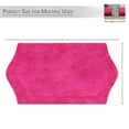 thumbnail image 2 of Home Weavers Waterford Collection Cotton Bath Rug Soft & Absorbent Bath Rugs Non Slip Machine Washable 17"x24" Rectangle Hot Pink, 2 of 6