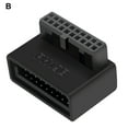 thumbnail image 1 of Visland Motherboard USB Converter Easy Installation Lossless Transmission ABS USB3.0 19/20 Pin 90 Degree Adapter for Computer, 1 of 8