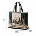 thumbnail image 3 of Christmas Quilted Tote Bag for Women,Large Open‑Top Foldable Shoulder Carryall Bag,Versatile Handbag for Travel,Work,College,Shopping and Daily Use F, 3 of 6