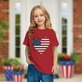 thumbnail image 2 of FamilyThread Kids American USA Flag Patriotic T Shirts 4th of July Summer T-Shirt for Boys Girls Short Sleeve American Flag Holiday Patriotic Tops, 2 of 8