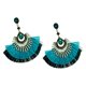 thumbnail image 1 of 2 piezas de pendientes colgantes con borlas, elegantes pendientes de diamantes de imitación para mujeres y niñas Verde, 1 of 9