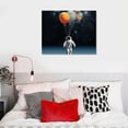thumbnail image 3 of PRATYUS Astronauts And Planets Canvas Wall Art Picture 20x16in for Living Room Bedroom 20x16in, 3 of 3