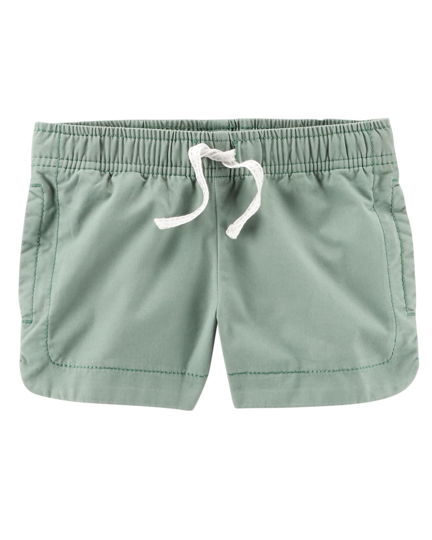 Carters Girls 2T-8 Roll Cuffed Shorts Olive 7
