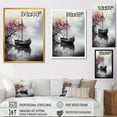 thumbnail image 4 of Designart "Enigmatic Voyage of the Pirate Ship III" Coastal Framed Wall Art - Coastal Pink Coastal Boat Living Room Framed Canvas Art, 4 of 6