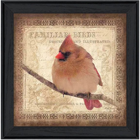 Female Cardinal by John Jones Print Wall Art Wood Multi-Color