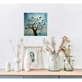 thumbnail image 3 of JEUXUS Vintage Butterfly Canvas Wall Decor Prints Retro Inset Artwork Animal Picture for Girls Bedroom Bathroom Living Room Spa nursery Home Wall Decor Ready To Hang 16x16 inch, 3 of 4