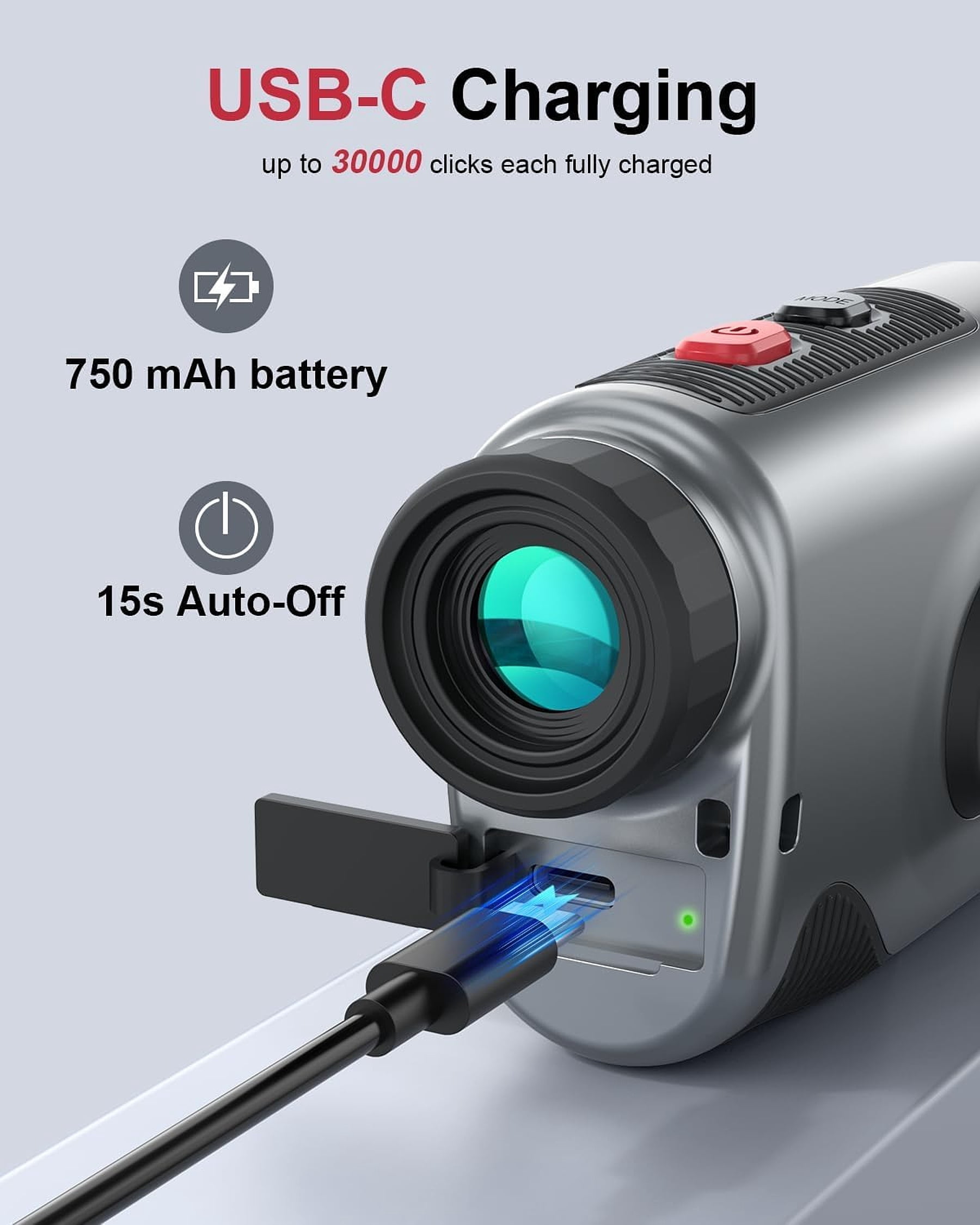 Deason Golf Rangefinder with 7X Magnification and Rechargeable Range Finder