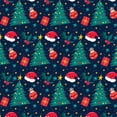 thumbnail image 5 of Pntutb Moda para mujer Camisetas de manga corta con cuello en V Uniforme de trabajo Estampado de Navidad con tops de blusa de bolsillo Pntutb Pntutb-1954, 5 of 5
