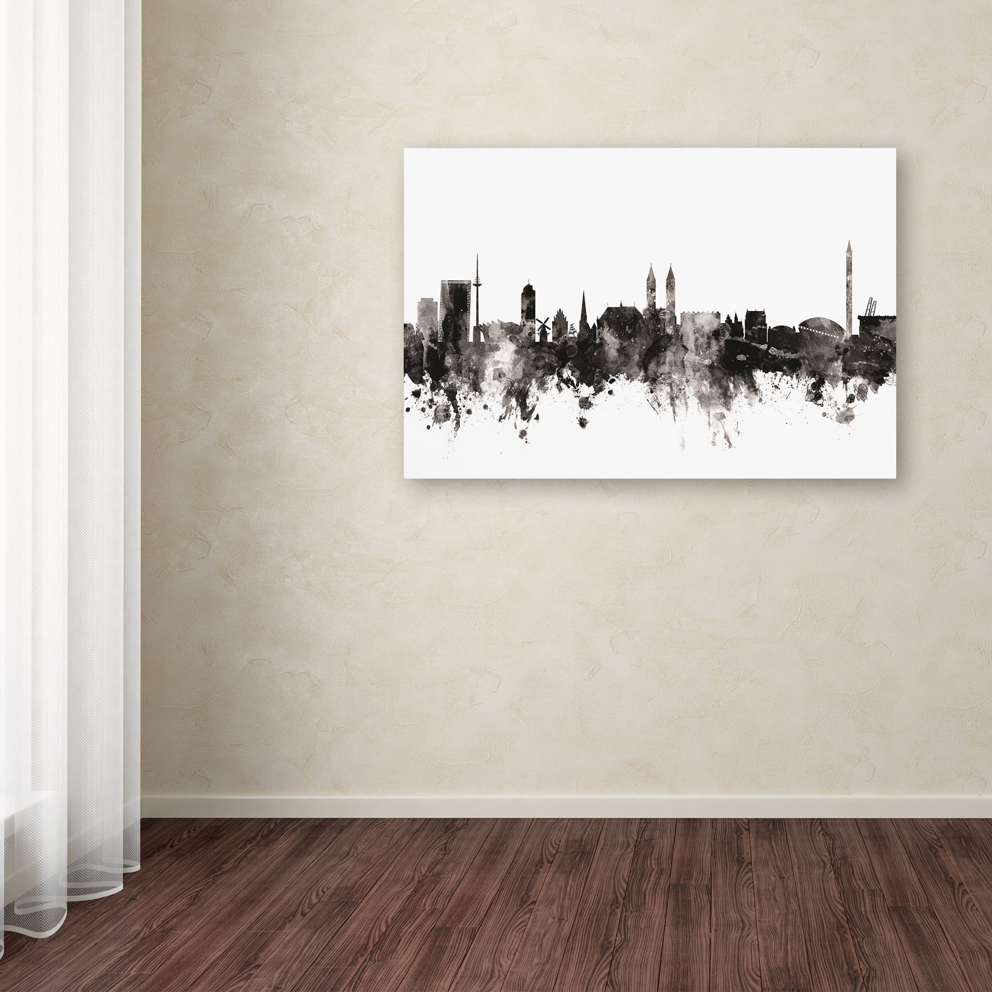 Trademark Fine Art 'Bremen Germany Skyline I' Canvas Art by Michael Tompsett