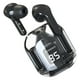 thumbnail image 2 of Auriculares inalámbricos con estilo transparente multifunción con cancelación de ruido HiFi estéreo con control táctil Bluetooth negro, 2 of 10