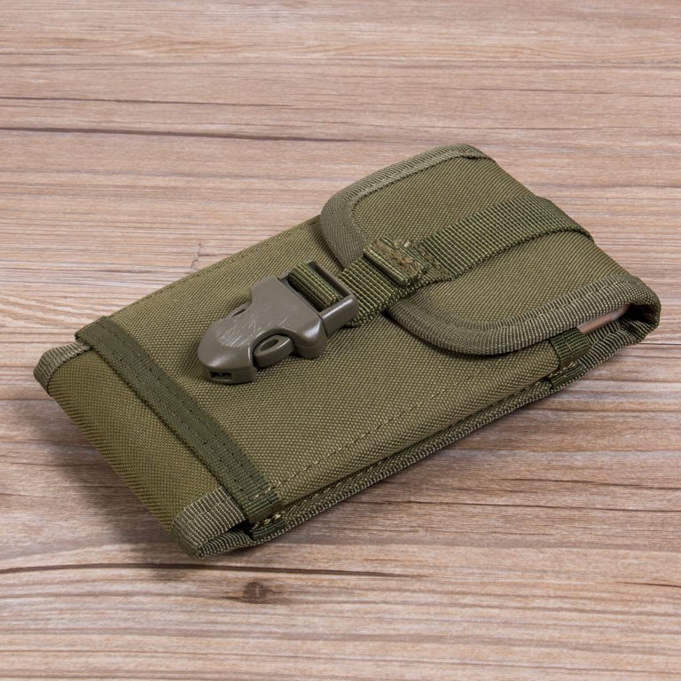 Tactical Cell Phone Pouch With Waist Belt Edc Wallet Military Cell Phone  Pouch 5.5 Inch Black