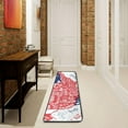 thumbnail image 3 of SKYSONIC USA Map States Runner Rug with Rubber Backing, Patriotic America Non Slip Entryway Rug Runner Washable Soft Area Rug Carpet for Hallway Bedroom Kitchen Decor,2'x6', 3 of 6