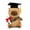 1brown, variant on Capybara Plush Toy, 10.6" Stuffed Animal with Graduation Cap and Diploma, Soft Gift for Class of 2026, Brown/Pink/White