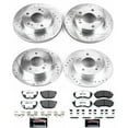 thumbnail image 3 of PowerStop Front and Rear Z26 Street Warrior Carbon-Fiber Ceramic Brake Pad and Drilled and Slotted Rotor Kit Fits: NISSAN Select Models K755-26, 3 of 9