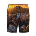 thumbnail image 3 of Picia Lizard With Sunglasses Sunset Pajama Shorts for Men, Men's Pajama Bottoms, Sleepwear,Short Pajama Pants-XX-Large, 3 of 9