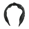 thumbnail image 4 of Unique Bargains 1 Pc Wide Faux Pearls Headbands for Women Black, 4 of 6