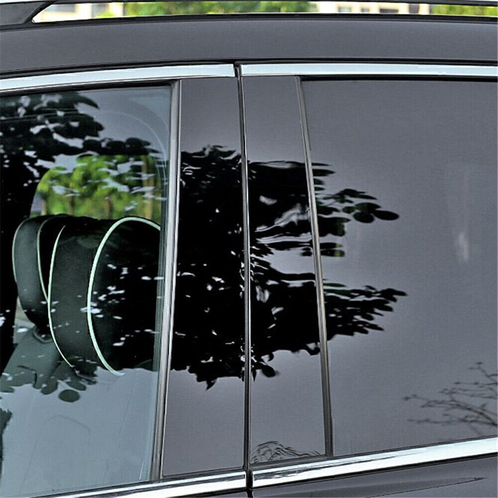 Glossy Black Pillar Post Covers – 6-Piece Set For Chrysler 300C & Dodge Magnum 2005-2010 – Door Trim