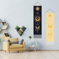 thumbnail image 3 of 2 Pcs Moon Phase Tapestry Sun Tapestry Black and Beige Bohemian Vertical Tapestry Wall Hanging Decor Star Sun, 3 of 9