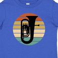 thumbnail image 4 of Inktastic Tuba Music Retro Sunset Silhouette Boys or Girls Baby T-Shirt, 4 of 5