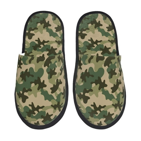 

Slippers for Women camouflage-04 Womens Slippers Fuzzy Winter House Shoes Soft Anti-Skid Slippers Indoor and Outdoor
