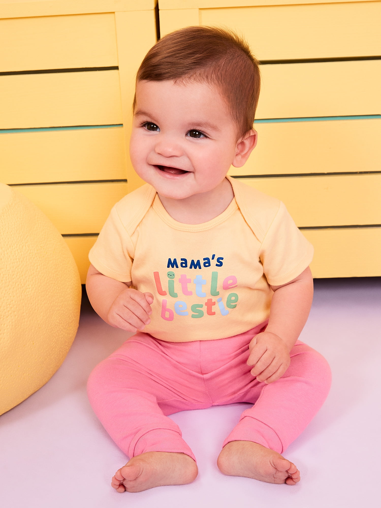 Garanimals Newborn & Baby Girl Cotton Solid Joggers, Sizes 0 - 24M