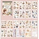 thumbnail image 1 of Libro de pegatinas precortadas para diario, 20 hojas, pegatinas de moda para mujer, pegatinas de café para álbumes de recortes, pegatinas de PET para diarios basura, pegatinas vintage para álbumes de, 1 of 7