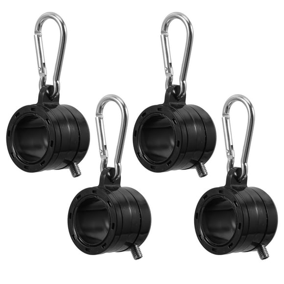 2 Sets Flag Pole Mounting Flag Holder with Clip Flagpole Ring Flag Pole Mounting Rings