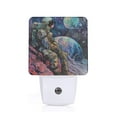 thumbnail image 1 of Fotbe Rainbow Astronaut Space Landscape Luz Nocturna LED, Luz de Noche con Sensor de Luz Natural de Anochecer a Amanecer, Se Enchufa a la Pared, Blanco Cálido 0.5W-UK, 1 of 7