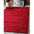 thumbnail image 3 of Unique Loom Solo Collection Solid Plush Kids Area Rug, 3' 3" x 5' 3", Red, 3 of 10