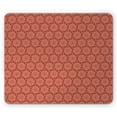 thumbnail image 1 of Abstract Mouse Pad, Swirling Circular Shapes in Stripes and Wavy Strokes Geometric Effect, Rectangle Non-Slip Rubber Mousepad, Pale Rust and Dark Rust, by Ambesonne, 1 of 2