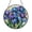 Acrylic 3.5 Inch, variant on Blue Iris Flower Stained Glass Style Suncatcher, Floral Window Hanging Decor for Birth Month or Nature Lover Gifts