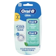 Oral-B Glide Comfort Plus Dental Floss, Extra Soft, Value 2 Pack (40m Each)