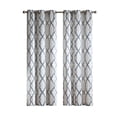 thumbnail image 2 of VCNY Home Caldwell 2-Piece Blue Trellis Light-Filtering Polyester Window Curtain Set, 38" x 96", 2 of 5