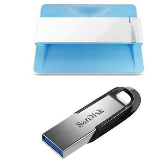 Plustek ePhoto Z300 Photos and Documents Scanner - With Sandisk 128GB Ultra Flair USB 3.0 Flash Drive