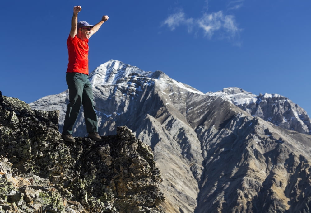 Male Hiker Standing