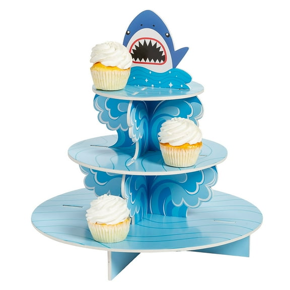 Shark Party Cupcake Stand