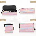 thumbnail image 5 of Hair Tool Organizer Bag with Heat Resistant Mat Removable Travel Storage Case for Hot Air Brushes Curling Irons Cute Stars and Pink Clouds, 5 of 8